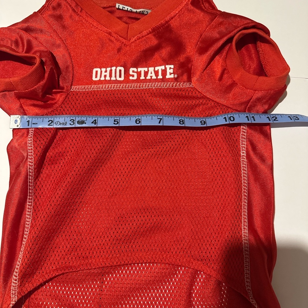 Ohio State Buckeyes Pets First Dog Jersey Red Pet Football Shirt NCAA 00 - Picture 5 of 6
